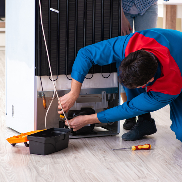 how much do you charge for refrigerator repair services in Thompson IA